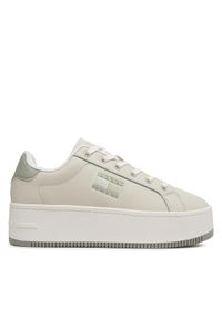 Tommy Jeans Sneakersy Tjw Flatform Ess EN0EN02518 Écru #1