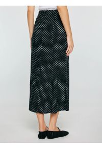 Big-Star - Spódnica damska midi z wiskozy w kropki czarna Carolla 906. Okazja: na co dzień. Kolor: czarny. Materiał: wiskoza. Wzór: kropki. Styl: retro, casual #2