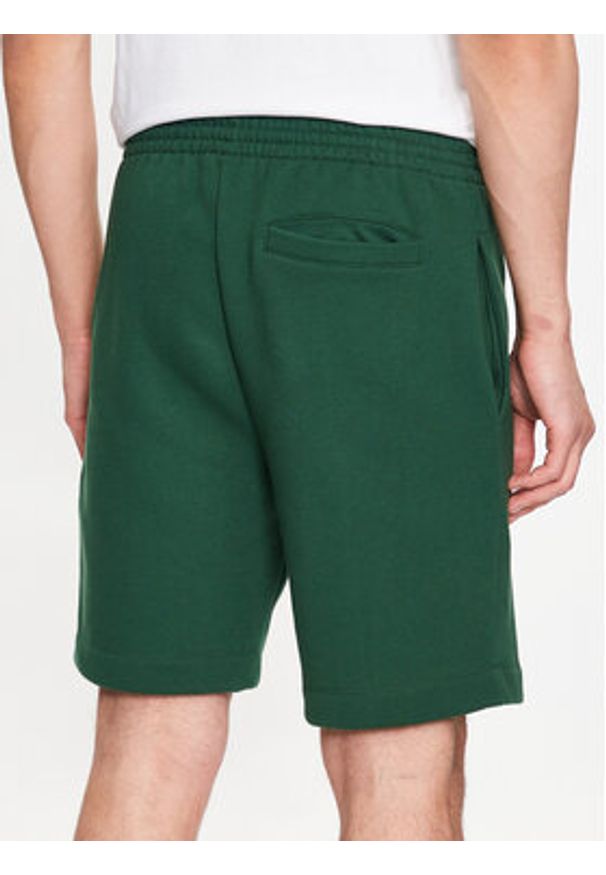 Lacoste Szorty sportowe GH9627 Zielony Regular Fit. Kolor: zielony. Materiał: bawełna. Styl: sportowy