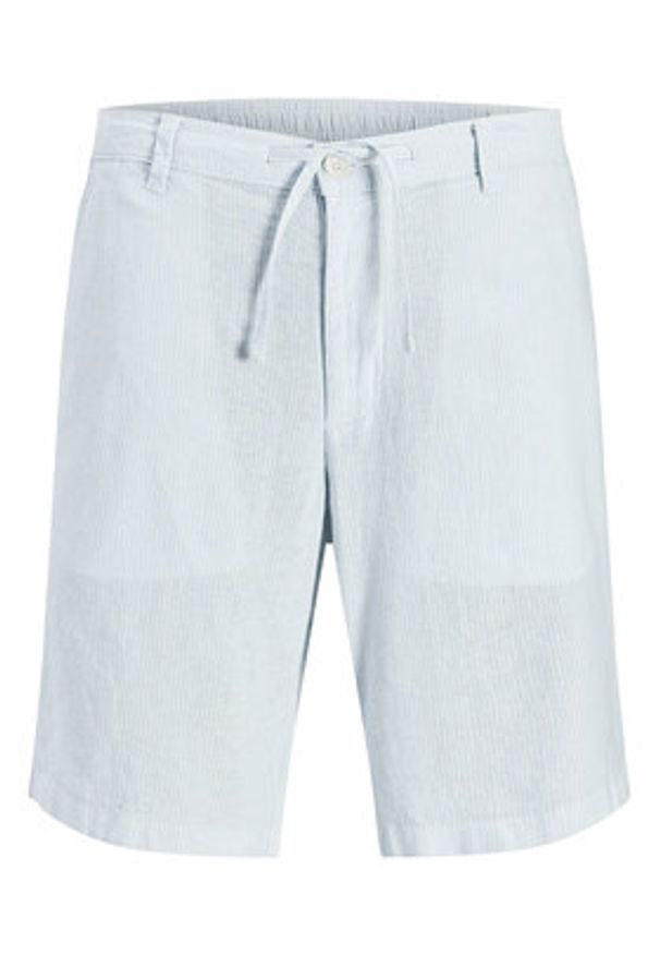 Jack & Jones Szorty materiałowe Tace Mykonos 12269376 Błękitny Slim Fit. Kolor: niebieski. Materiał: wiskoza