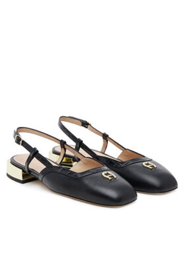 Aigner Baleriny Fashion Saskia 18A 1251090 Czarny. Kolor: czarny. Materiał: skóra