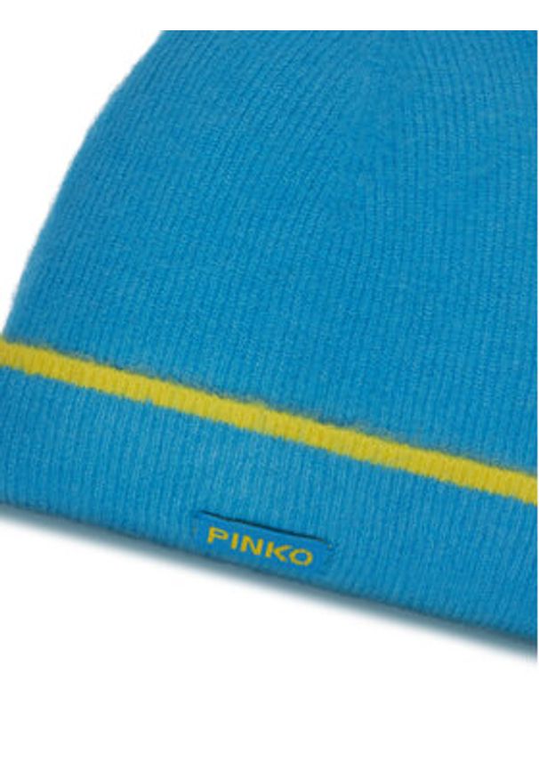 Pinko Czapka Serrade 104332 A26V Błękitny. Kolor: niebieski. Materiał: wełna