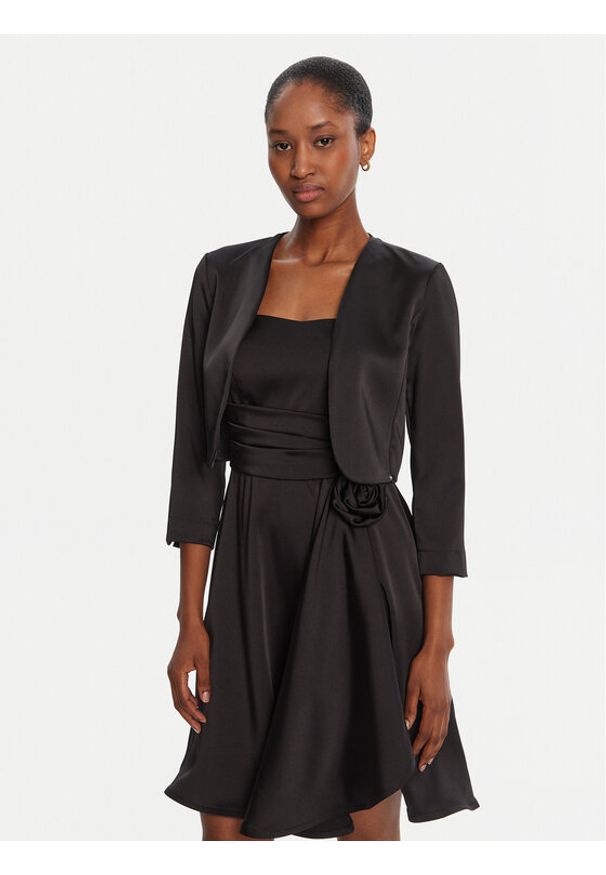 Rinascimento Bolerko CFC0125060003 Czarny Regular Fit. Kolor: czarny. Materiał: syntetyk