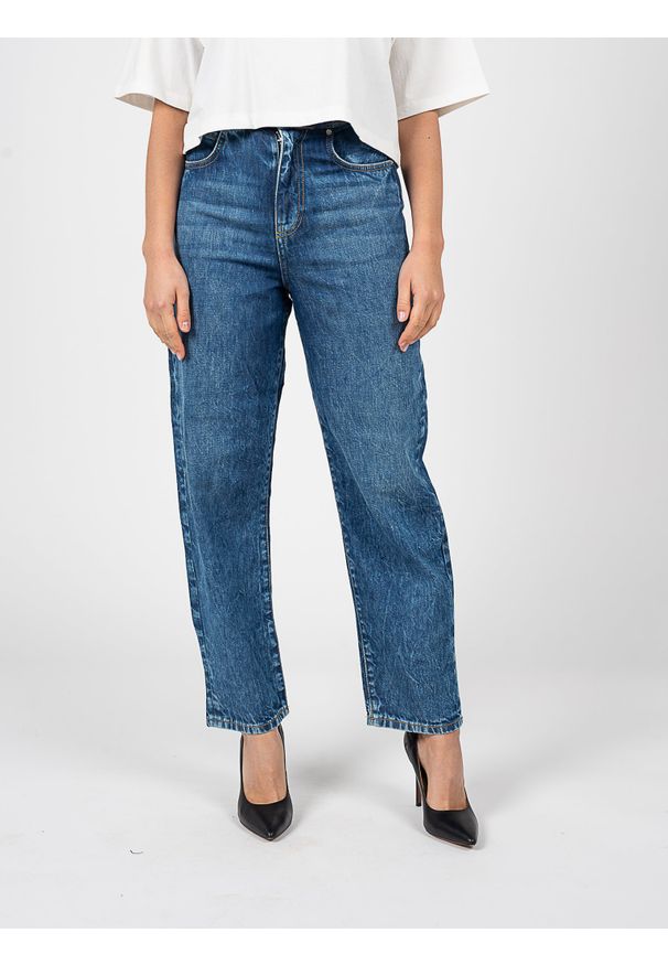 Pinko Jeansy "Stupendissima" | 1J10XL Y648 | Kobieta | Niebieski. Okazja: na co dzień. Kolor: niebieski. Wzór: kratka. Styl: elegancki, casual