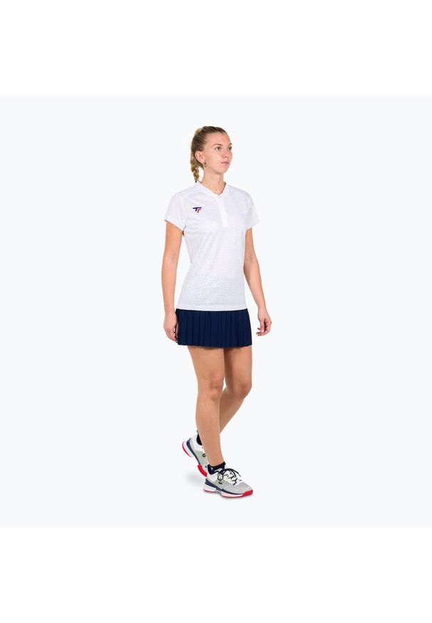 TECNIFIBRE - Koszulka tenisowa damska Tecnifibre Team Mesh Polo W. Typ kołnierza: polo. Kolor: biały. Materiał: mesh. Sport: tenis