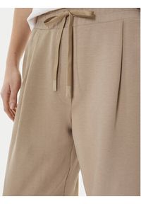 Weekend Max Mara Spodnie dresowe Perdoni 2615781051 Beżowy Wide Leg. Kolor: beżowy. Materiał: bawełna #4