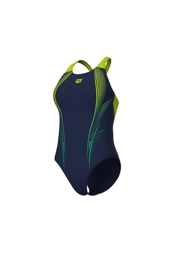 Damski kostium kąpielowy 1-częściowy Arena Blast V Back. Kolor: niebieski