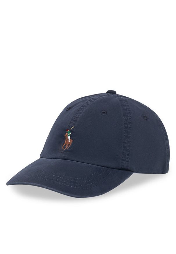 Polo Ralph Lauren Czapka z daszkiem 211954881004 Granatowy. Kolor: niebieski. Materiał: bawełna, materiał