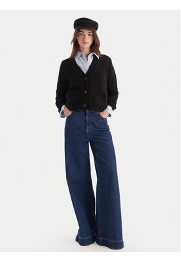 Weekend Max Mara Kardigan Filmato 2525346062 Czarny Regular Fit. Kolor: czarny. Materiał: wełna