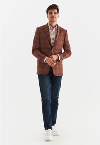 Pako Lorente - PAKO LORENTE – Marynarka męska P22WP-3X-026-A-S. Okazja: na co dzień. Materiał: wełna, poliester, len. Styl: casual