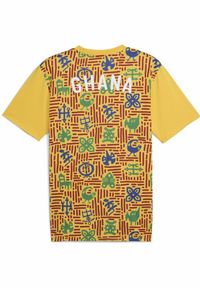 Puma - Męska koszulka przedmeczowa Ghana PUMA Yellow Sizzle Intense Red. Kolor: żółty, czerwony, wielokolorowy