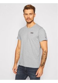 Tommy Jeans T-Shirt Corp Logo C Neck DM0DM09588 Szary Regular Fit. Kolor: szary #1