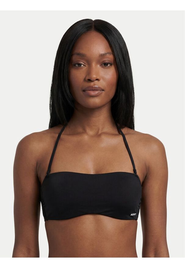 Hugo - HUGO Góra od bikini Pure Bandeau 50555649 Czarny. Kolor: czarny. Materiał: syntetyk
