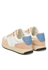 TOMMY HILFIGER - Tommy Hilfiger Sneakersy Mix Material Runner FW0FW08950 Écru. Materiał: zamsz, skóra #6