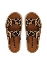 Bohonomad Espadryle Sydney SYD.12-LEO Brązowy. Kolor: brązowy. Materiał: skóra