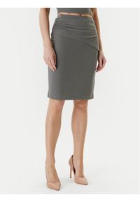 Guess Spódnica mini W5YD64 KAQL2 Zielony Regular Fit. Kolor: zielony
