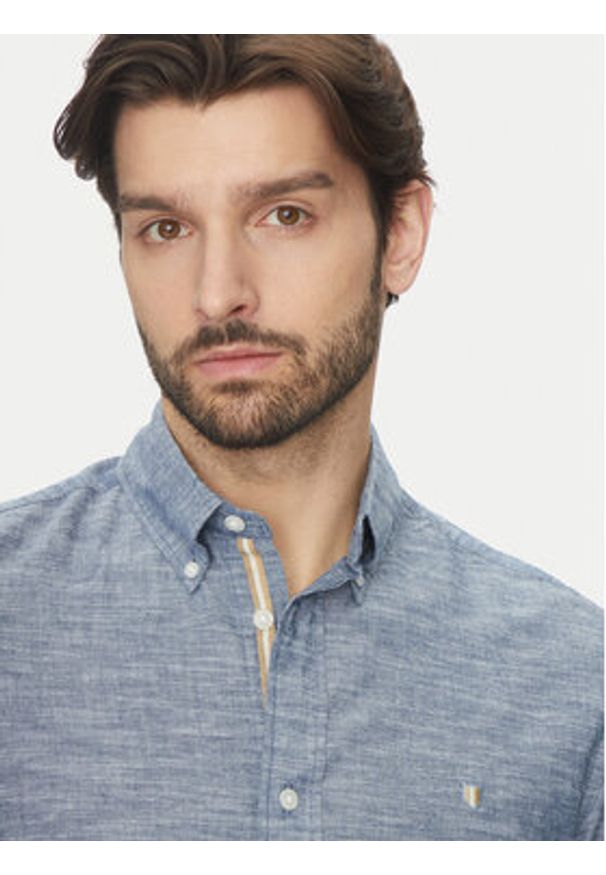 Jack & Jones Koszula Summer 12274599 Niebieski Regular Fit. Kolor: niebieski. Materiał: bawełna