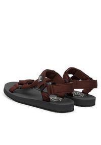 Jack Wolfskin Sandały Taiga A65623 Brązowy ciemny. Kolor: brązowy. Materiał: materiał #5