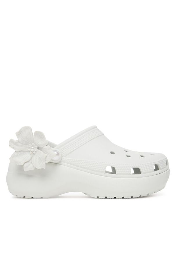 Crocs Klapki Classic Bouquet Platform Clog 211292 Biały. Kolor: biały. Obcas: na platformie