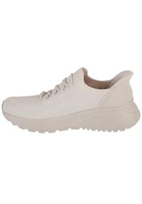 skechers - Buty sportowe Sneakersy damskie, Slip-Ins: Bobs Sparrow 2.0 - Lucky Run. Kolor: biały. Sport: bieganie