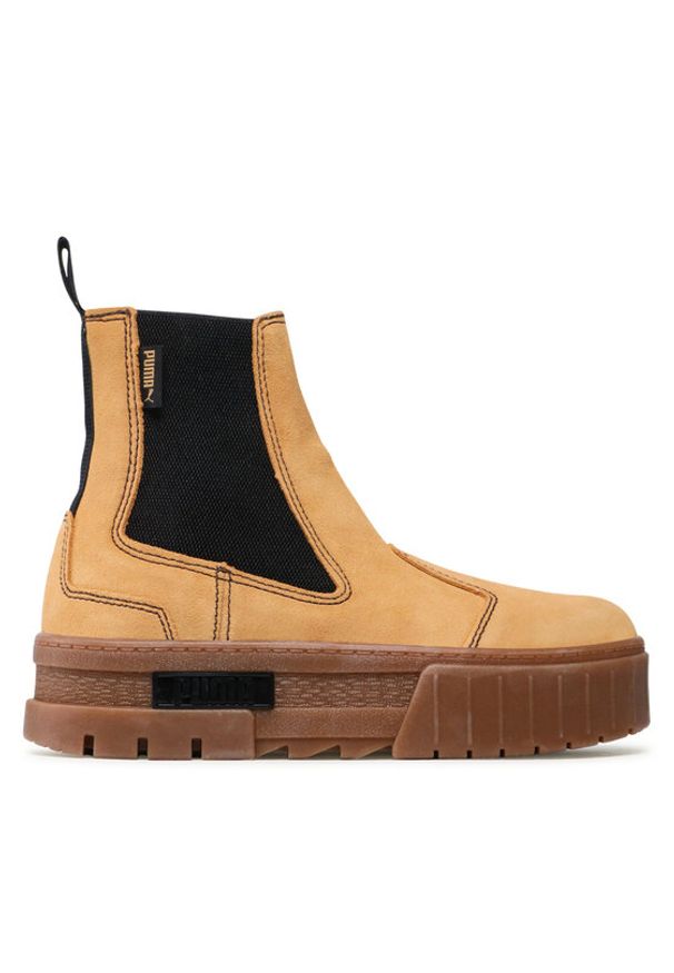 Puma Sztyblety Mayze Chelsea Suede Wn's 382829 04 Beżowy. Kolor: beżowy. Materiał: skóra, zamsz