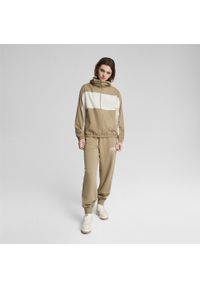 Puma - Damska wiatrówka z podszewką z siateczki PUMA Oak Branch Beige. Kolor: beżowy