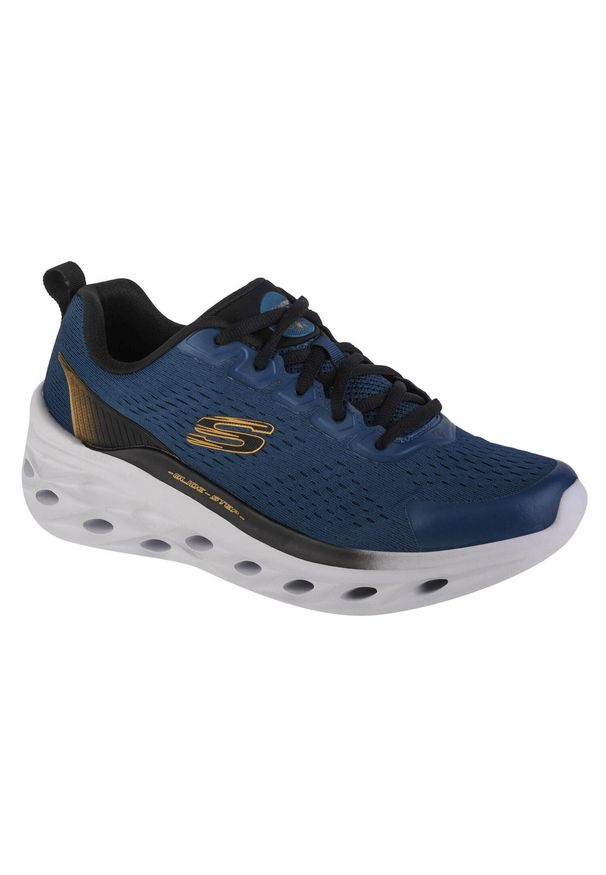 skechers - Buty do biegania męskie, Skechers Glide Step Swift - Frayment. Kolor: niebieski