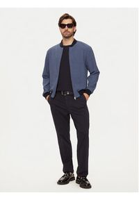 BOSS - Boss Kurtka bomber Nolwin 50433876 Granatowy Slim Fit. Kolor: niebieski. Materiał: syntetyk