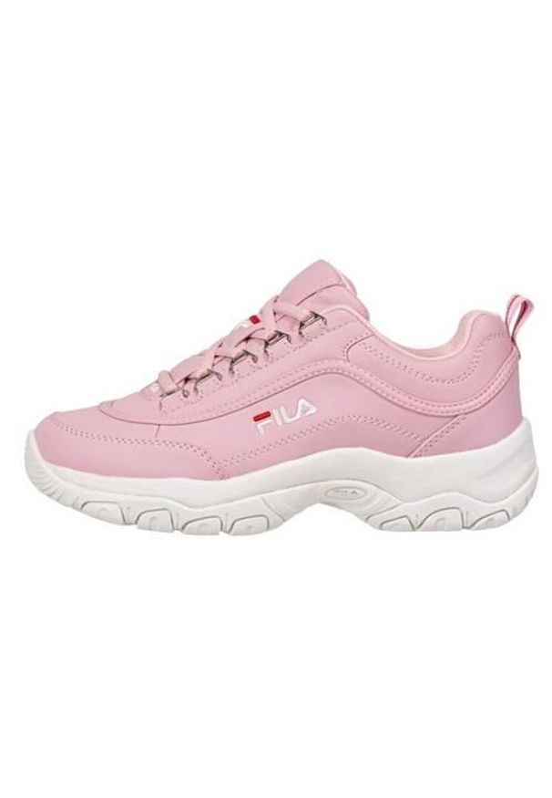 Buty do chodzenia damskie Fila Strada Low. Zapięcie: sznurówki. Kolor: wielokolorowy, różowy. Materiał: materiał, syntetyk. Szerokość cholewki: normalna. Sport: turystyka piesza