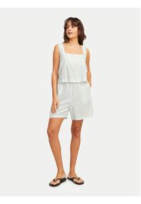 JJXX Top Breeze 12269734 Biały Relaxed Fit. Kolor: biały. Materiał: wiskoza, len #3