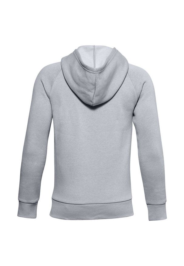Under Armour Bluza dziecięca kolor szary z kapturem gładka. Okazja: na co dzień. Typ kołnierza: kaptur. Kolor: szary. Wzór: gładki. Styl: casual