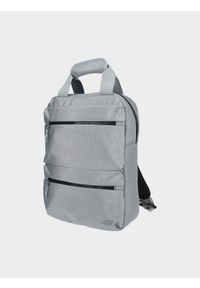 4f - Plecak miejski (13 L) z kieszenią na laptopa. Kolor: szary. Materiał: materiał