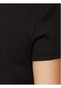 Tommy Jeans T-Shirt DW0DW19502 Czarny Slim Fit. Kolor: czarny. Materiał: bawełna #4