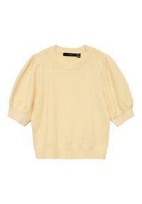 Vero Moda Sweter Doffy 10278313 Żółty Regular Fit. Kolor: żółty. Materiał: syntetyk #4