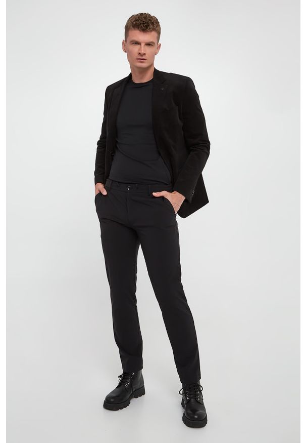 Karl Lagerfeld - Marynarka męska welurowa KARL LAGERFELD. Materiał: welur