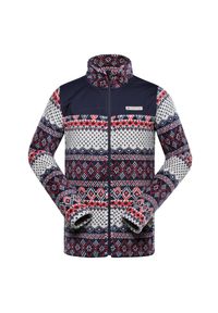 ALPINE PRO - Bluza męska polarowa ciepła Alpine Pro Eflin. Kolor: czerwony. Materiał: polar. Sport: wspinaczka, turystyka piesza