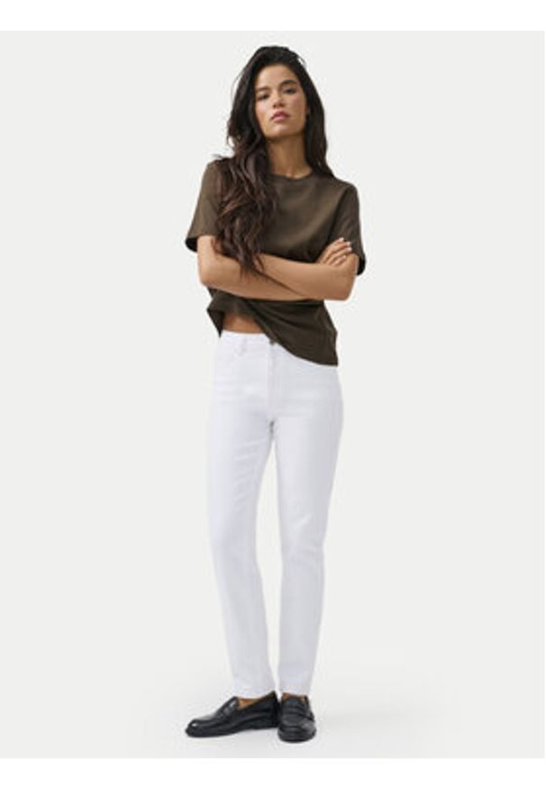 only - ONLY Jeansy Emily 15292435 Biały Straight Fit. Kolor: biały
