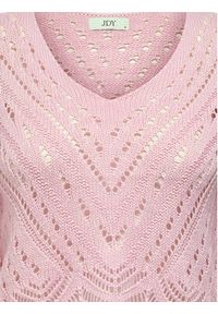 JDY Sweter New Sun 15212788 Różowy Regular Fit. Kolor: różowy. Materiał: syntetyk #3