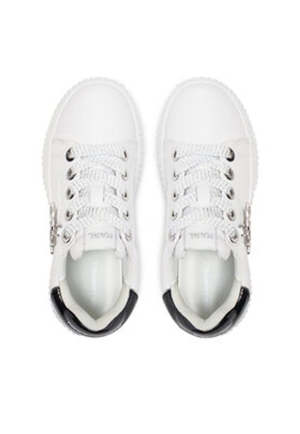 Karl Lagerfeld - KARL LAGERFELD Sneakersy KL42376A Biały. Kolor: biały. Materiał: skóra