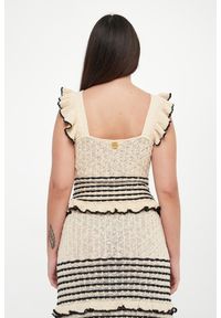 Twinset U&B - Top damski ażurowy TWINSET U&B. Wzór: ażurowy #4