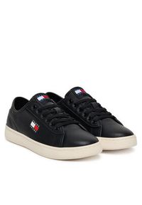 Tommy Jeans Tenisówki Tjw Lightweight Court EN0EN02875 Czarny. Kolor: czarny. Materiał: skóra