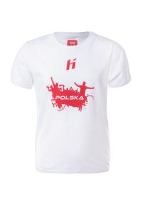 Koszulka sportowa dziecięca Huari Poland. Kolor: biały. Sport: piłka nożna #1