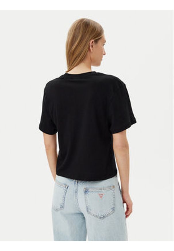 Guess T-Shirt V5GI09 K9RM1 Czarny Regular Fit. Kolor: czarny. Materiał: bawełna