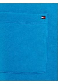TOMMY HILFIGER - Tommy Hilfiger Spodnie dresowe Logo KB0KB08650 Niebieski Regular Fit. Kolor: niebieski. Materiał: syntetyk #4