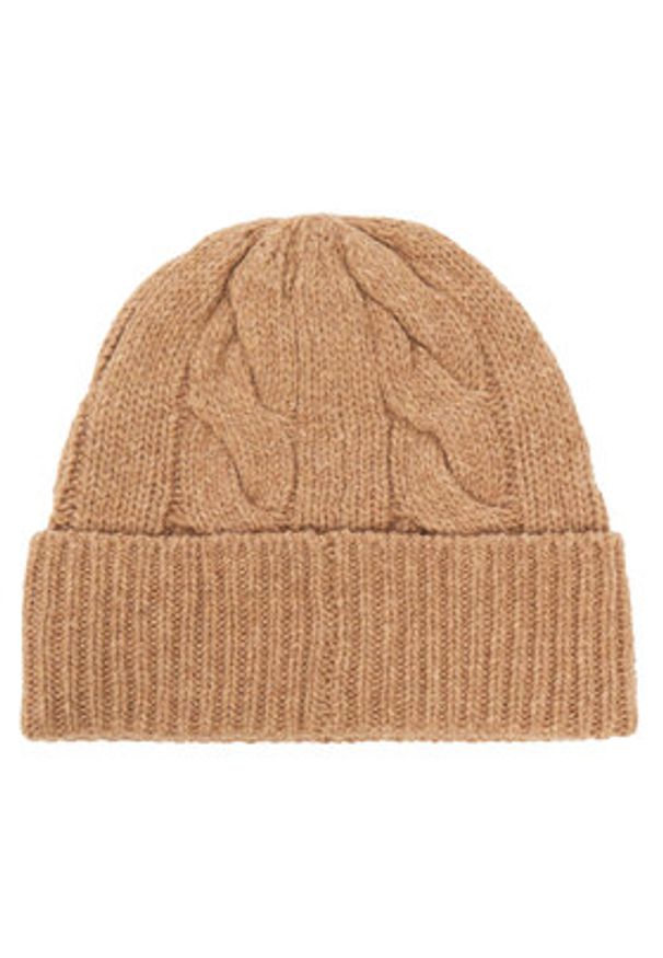 Polo Ralph Lauren Czapka 455981433003 Brązowy. Kolor: brązowy. Materiał: wełna