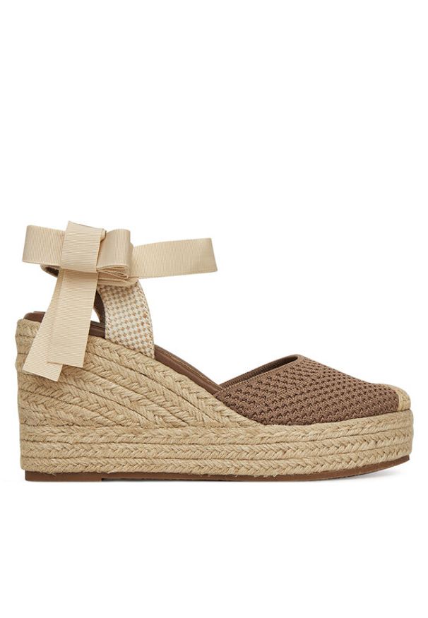 DeeZee Espadryle WS2509-001 Beżowy. Kolor: beżowy. Materiał: materiał