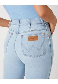 Wrangler - WRANGLER damskie spodnie jeansowe WIDE WEST BRIGHT CLOUD #4