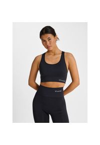 Stanik fitness cardio Hummel hmltif. Kolor: czarny. Materiał: materiał. Sport: fitness #1