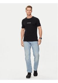 Guess T-Shirt M4GI92 I3Z14 Czarny Slim Fit. Kolor: czarny. Materiał: bawełna