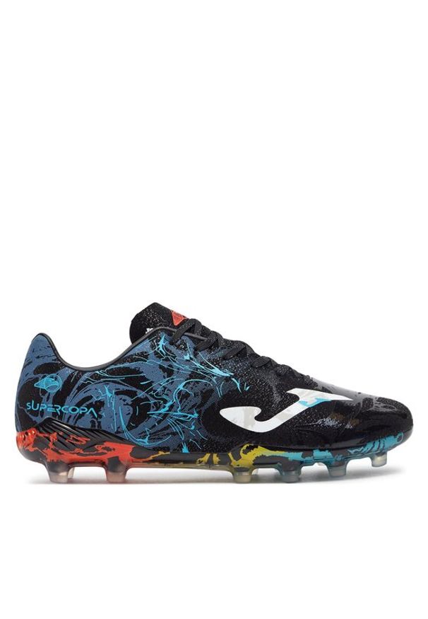 Joma Buty do piłki nożnej Super Copa 2441 SUPS2441FG Czarny. Kolor: czarny. Materiał: skóra